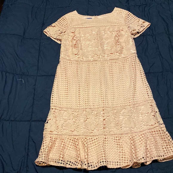 Talbots Dresses & Skirts - 🌸Talbots RSVP Mixed Lace, Guipure Pink Dress - Excellent Condition - Size 20 W